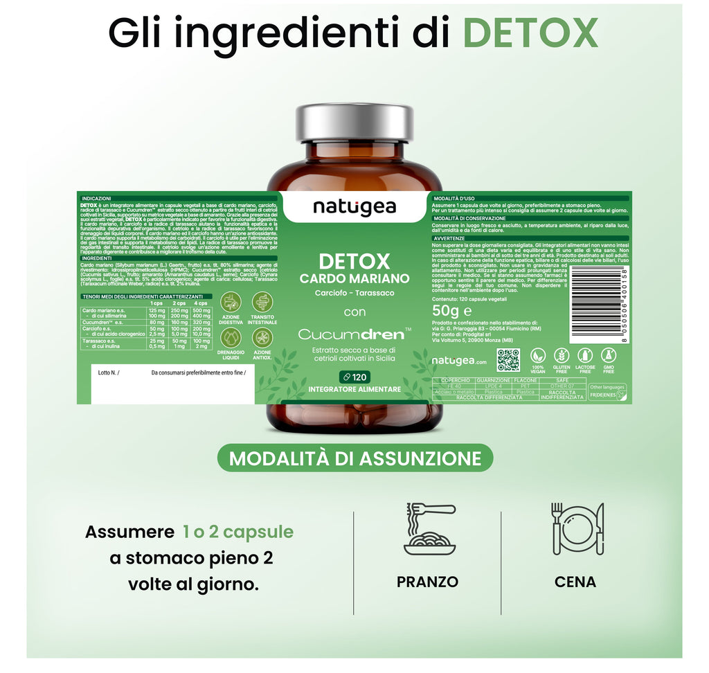 Detox Fegato e Intestino con Cardo Mariano e Cucumdren®