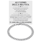 Bracciale Cubano All'uomo della Mia Vita.