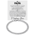 Bracciale Cubano Al Papà - Ti Vogliamo Bene.