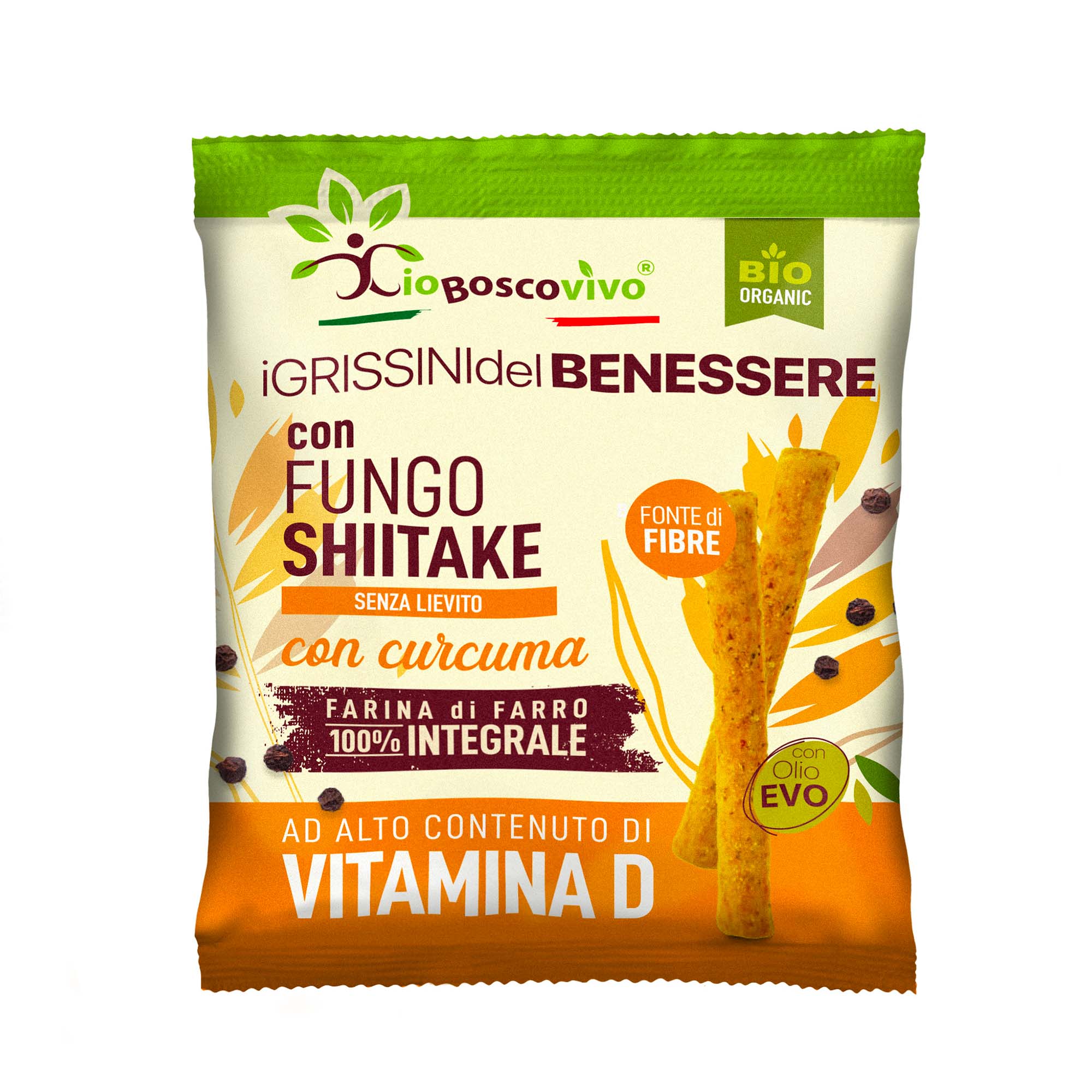 Grissini alla Curcuma & Shiitake BIO 50g
