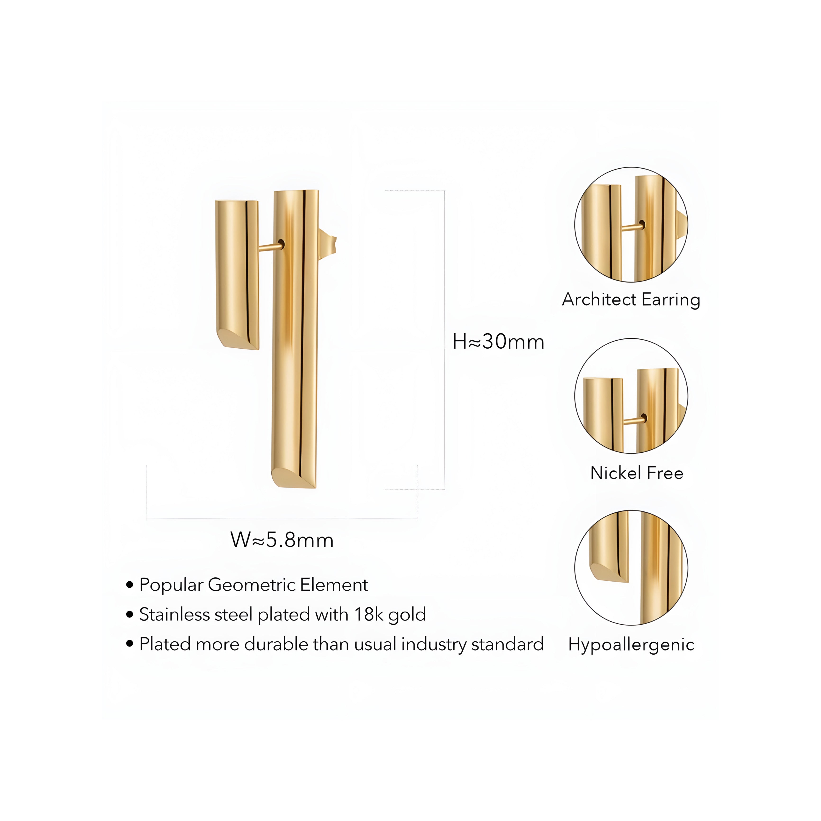 BEHI IVANA EARRINGS