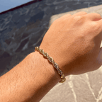 Bracciale A Mio Figlio - Corda Oro