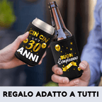 Raffredda Lattina Ecopelle Sintetica Nera Confezione da 10 - Buon 30 Compleanno