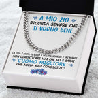 Collana da Uomo - A Mio Zio Ti Voglio Bene.