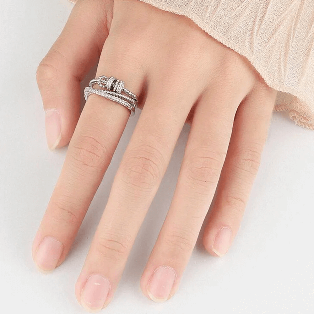 Anello da Donna in Argento Sterling 925 Per mia sorella - Ansia