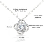 Collana Donna Pietra - Finitura in Oro 14 carati