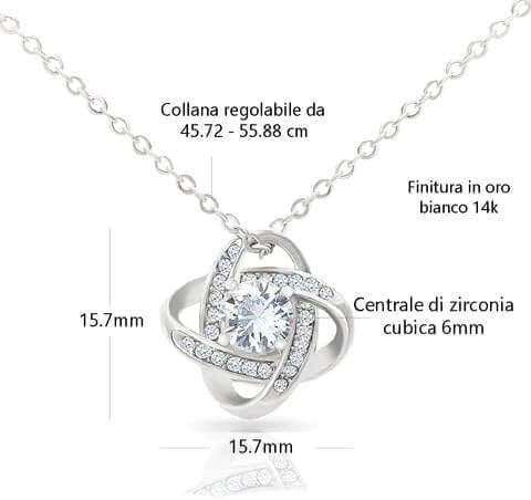 Collana Donna Pietra - Finitura in Oro 14 carati