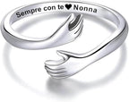 Anello da Donna in Argento Sterling 925 - Sempre con Te Nonna