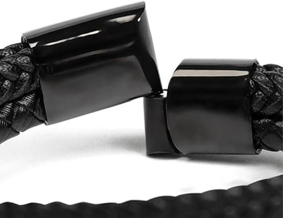 Bracciale Pelle Intrecciata di Alta Qualità