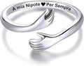 Anello da Donna in Argento Sterling 925 - A mia Nipote per Sempre