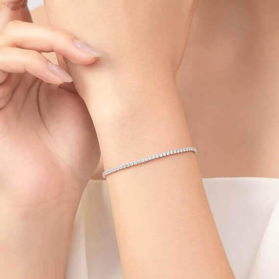 Bracciale Tennis in Argento Sterling 925 -  A mia Moglie Buon San Valentino