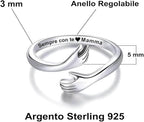 Anello da Donna in Argento Sterling 925 - Sempre con Te Mamma