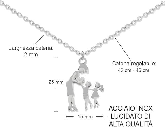 Collana Mamma e Figli - Ti vogliamo bene.