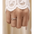 Anello da Donna in Argento Sterling 925 Per mia Mamma - Croce