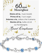 Bracciale Pietre Blu Compleanno - 60 anni.