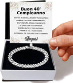 Bracciale Cubano Compleanno - 40 anni