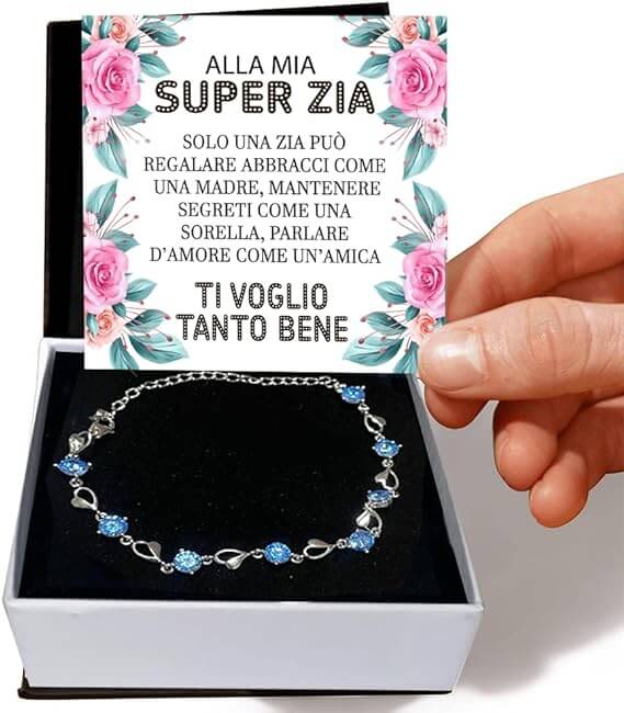Bracciale Pietre Blu - Super Zia