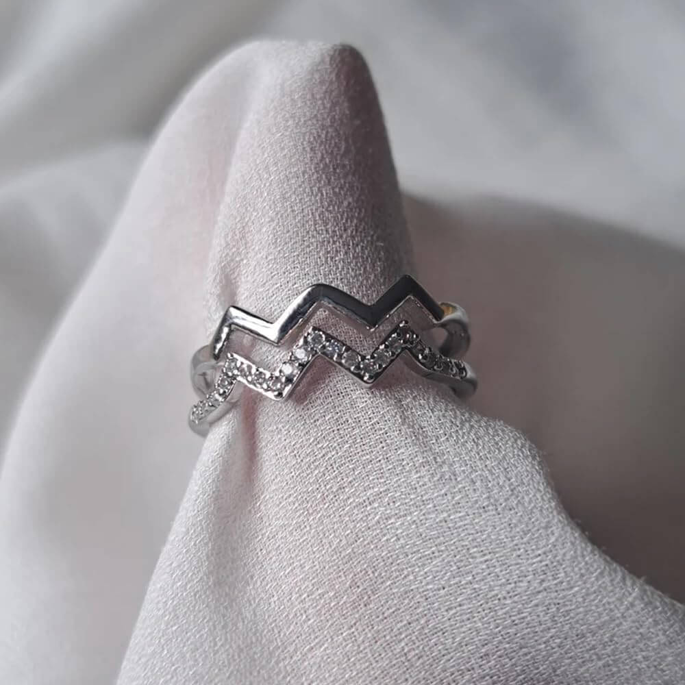 Anello in Argento Sterling 925 - A Mia Moglie - Alti e Bassi