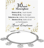 Bracciale Quadrifoglio Compleanno -  30 anni.