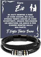 Bracciale Pelle Intrecciata - Caro Zio