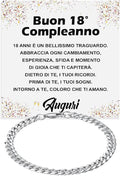 Bracciale Cubano Compleanno - 18 anni