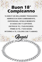 Bracciale Cubano Compleanno - 18 anni