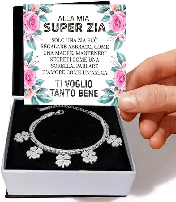 Bracciale Quadrifoglio - Super Zia