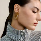 BEHI INDIGAMOND EARRINGS