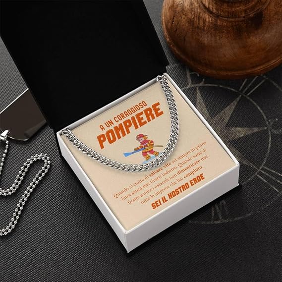 Collana da Uomo Argento - Pompiere