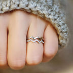 Anello in Argento Sterling 925 - A Mia Moglie - Alti e Bassi