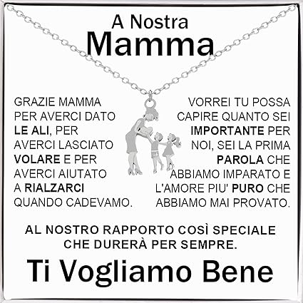Collana Mamma e Figli - Ti vogliamo bene.