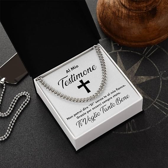Collana da Uomo Argento - Testimone