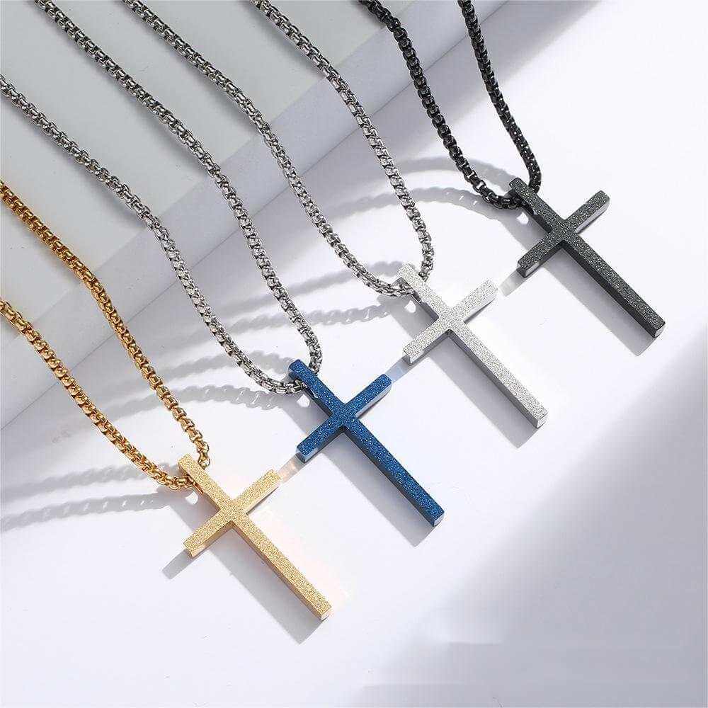 Collana Croce Blu - Fede.