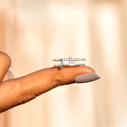 Anello da Donna in Argento Sterling 925 Per la mia damigella - Croce