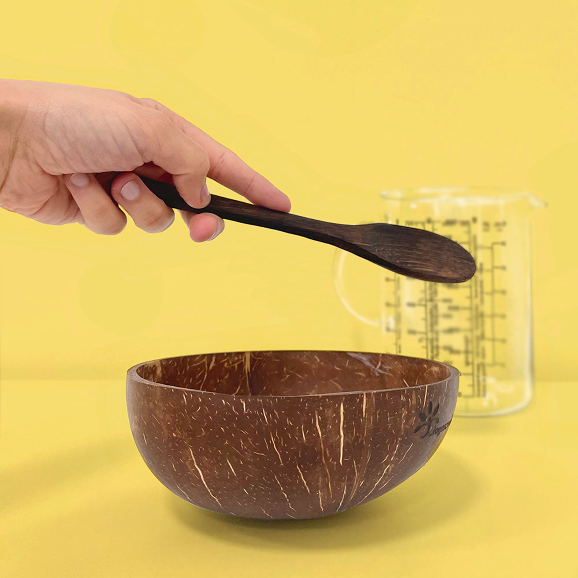 Cocco Bowl Artigianali iHEALTHY: Set Ciotola e Cucchiaio Eco-Friendly per i Tuoi Piatti