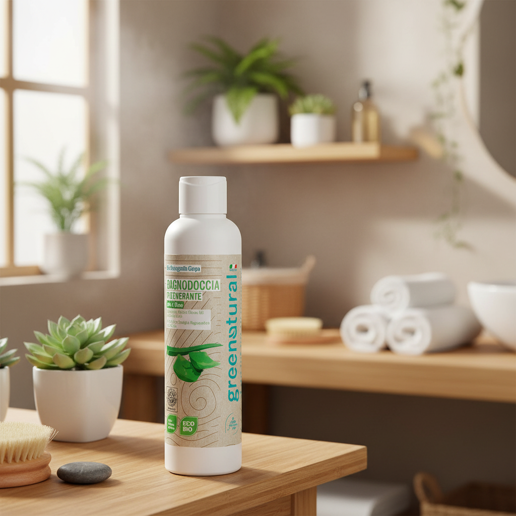 Bagnodoccia Rigenerante Aloe & Olivo - Greenatural