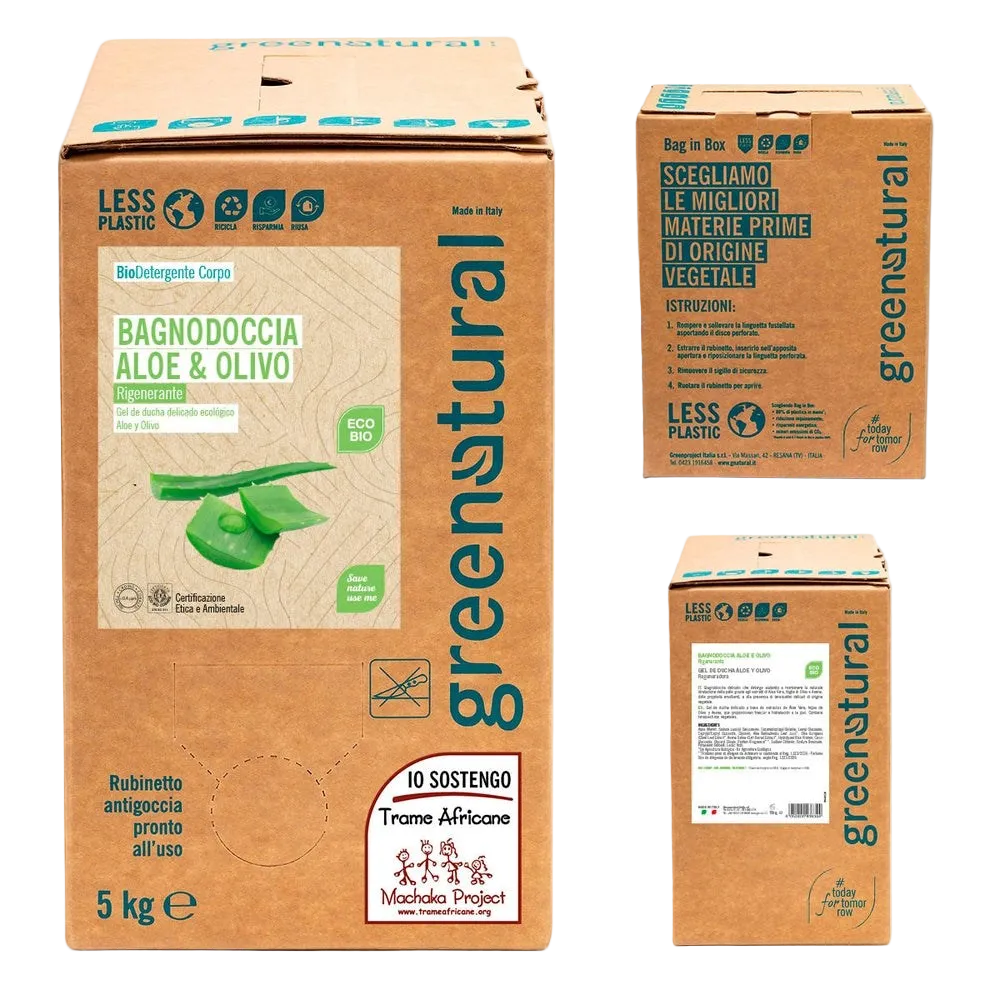 Bagnodoccia Rigenerante Aloe & Olivo - Greenatural