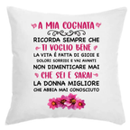 Cuscino A Mia Cognata Ti Voglio Bene