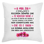 Cuscino A Mia Zia Ti Voglio Bene