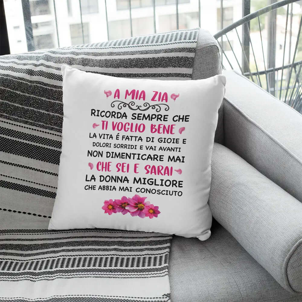Cuscino A Mia Zia Ti Voglio Bene