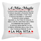 Cuscino A mia moglie Ti scelgo ogni giorno della mia Vita