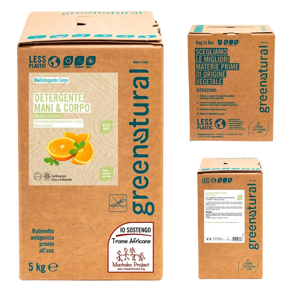 Detergente mani e corpo Menta & Arancio - Greenatural