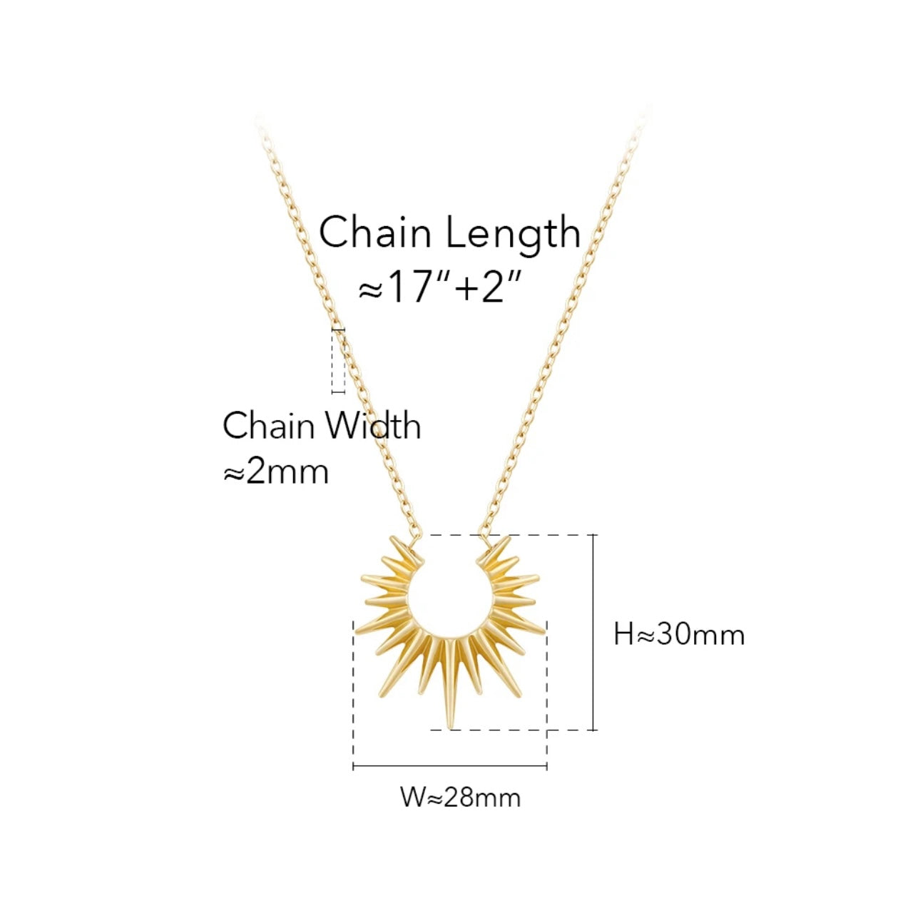 BEHI SUN STAR NECKLACE