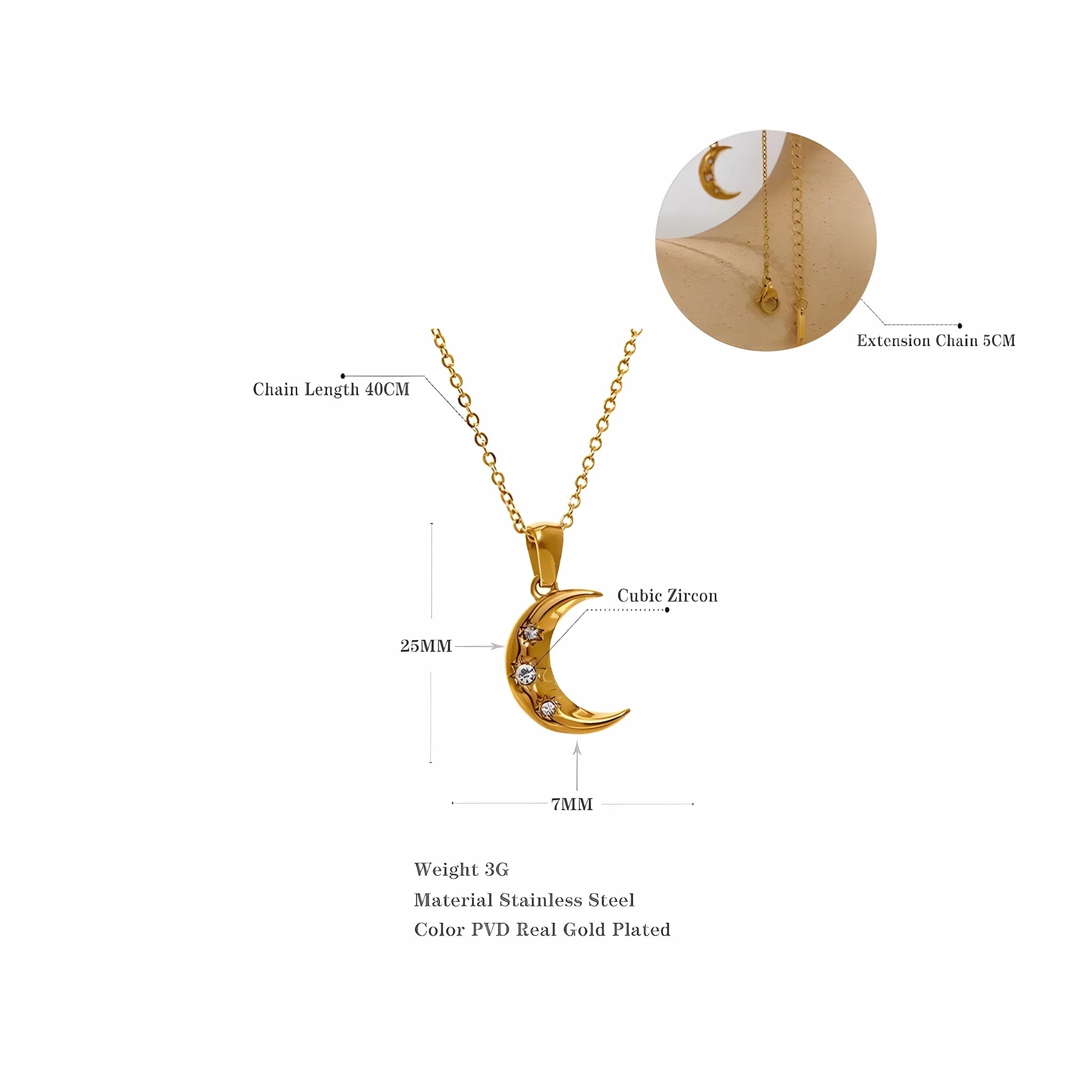 BEHI MOON NECKLACE