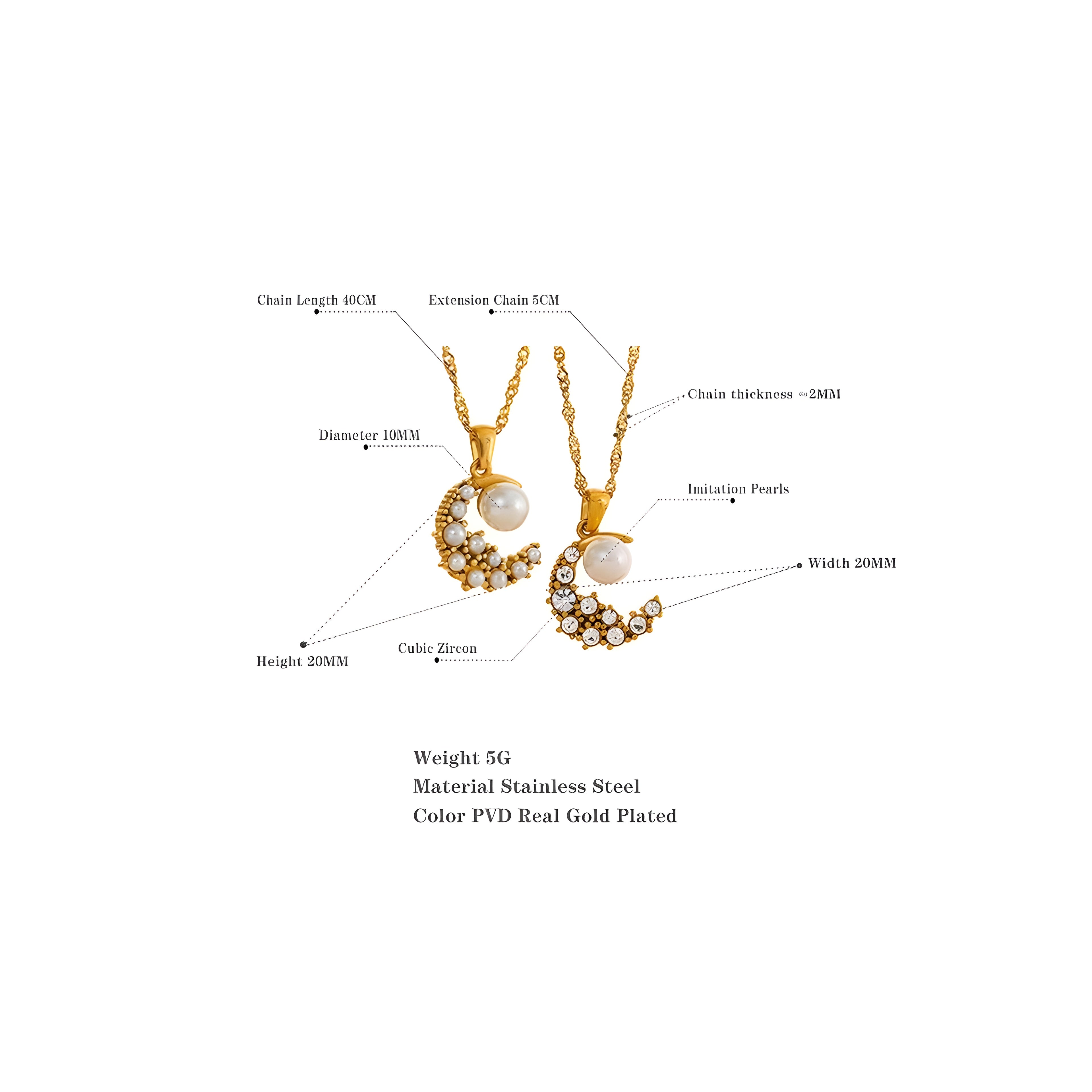 BEHI LUNA NECKLACE