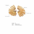 BEHI INDIGAMOND EARRINGS