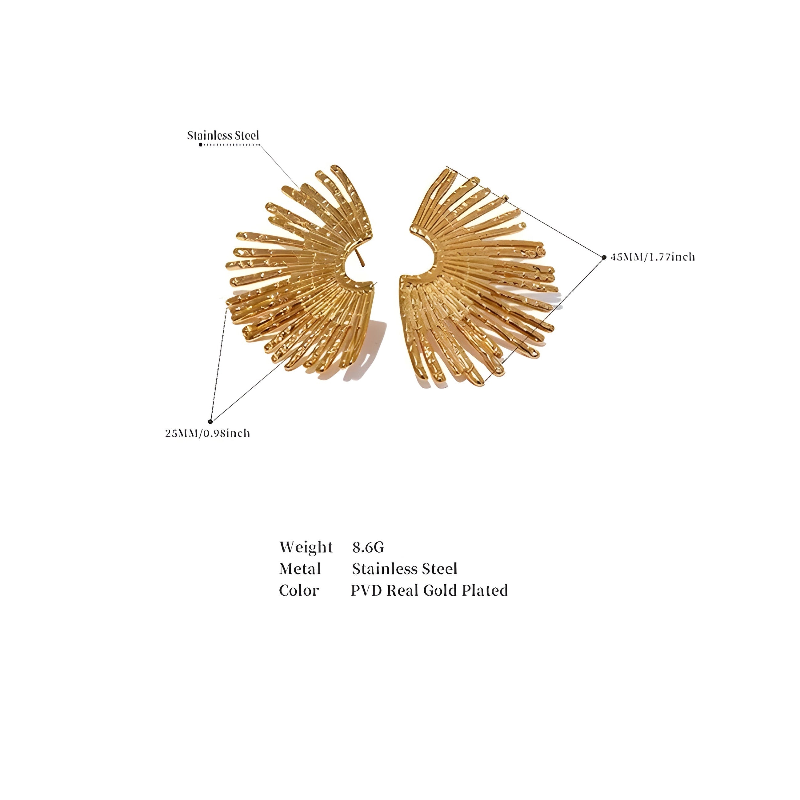 BEHI INDIGO EARRINGS