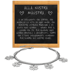 Bracciale Quadrifoglio - Alla nostra Maestra