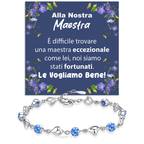 Bracciale Pietre Blu  Alla Nostra Maestra - Le Vogliamo Bene