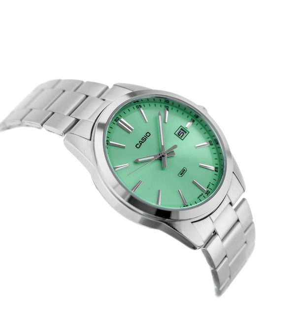 Casio MTP‑VD03D‑3A2 – Orologio Analogico Quarzo Verde Menta